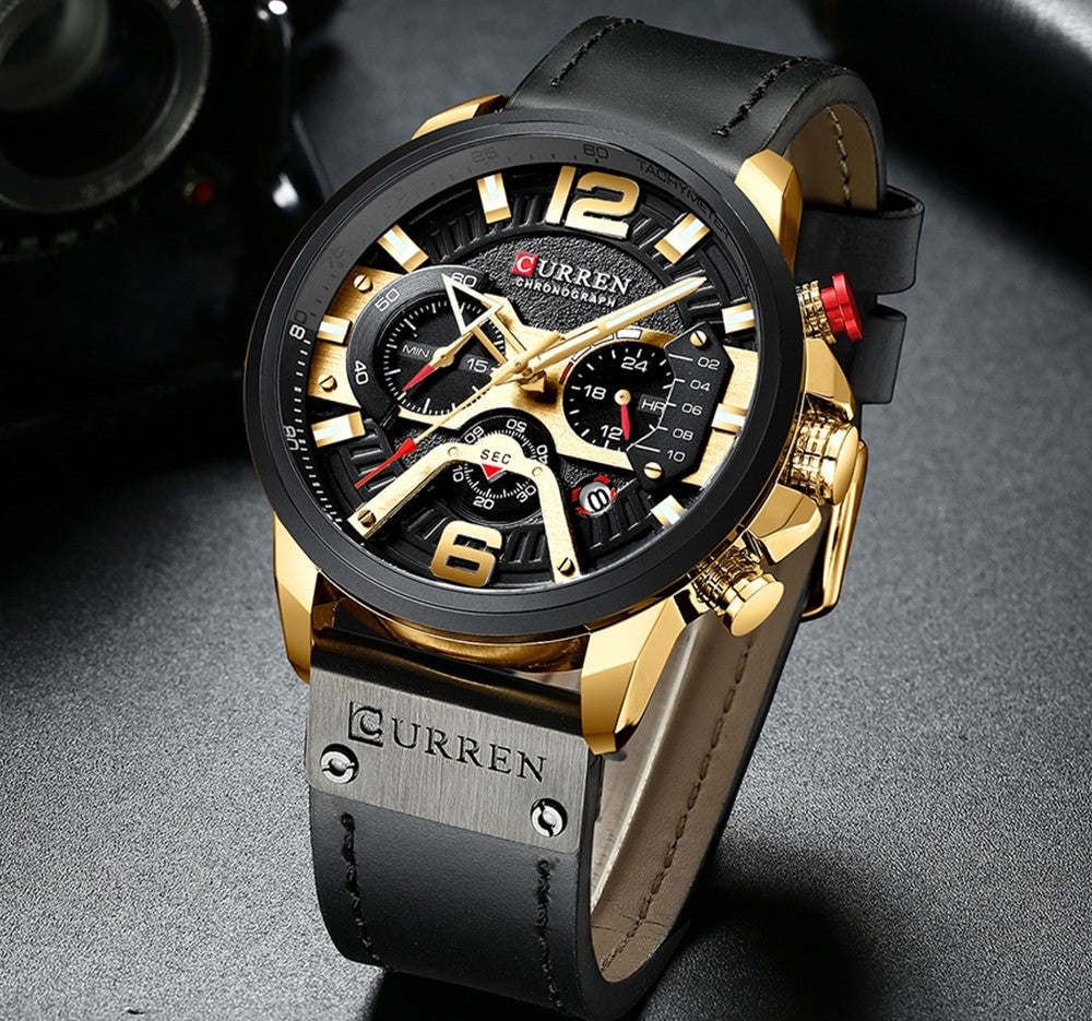 CURREN Casual Sport Watch Black