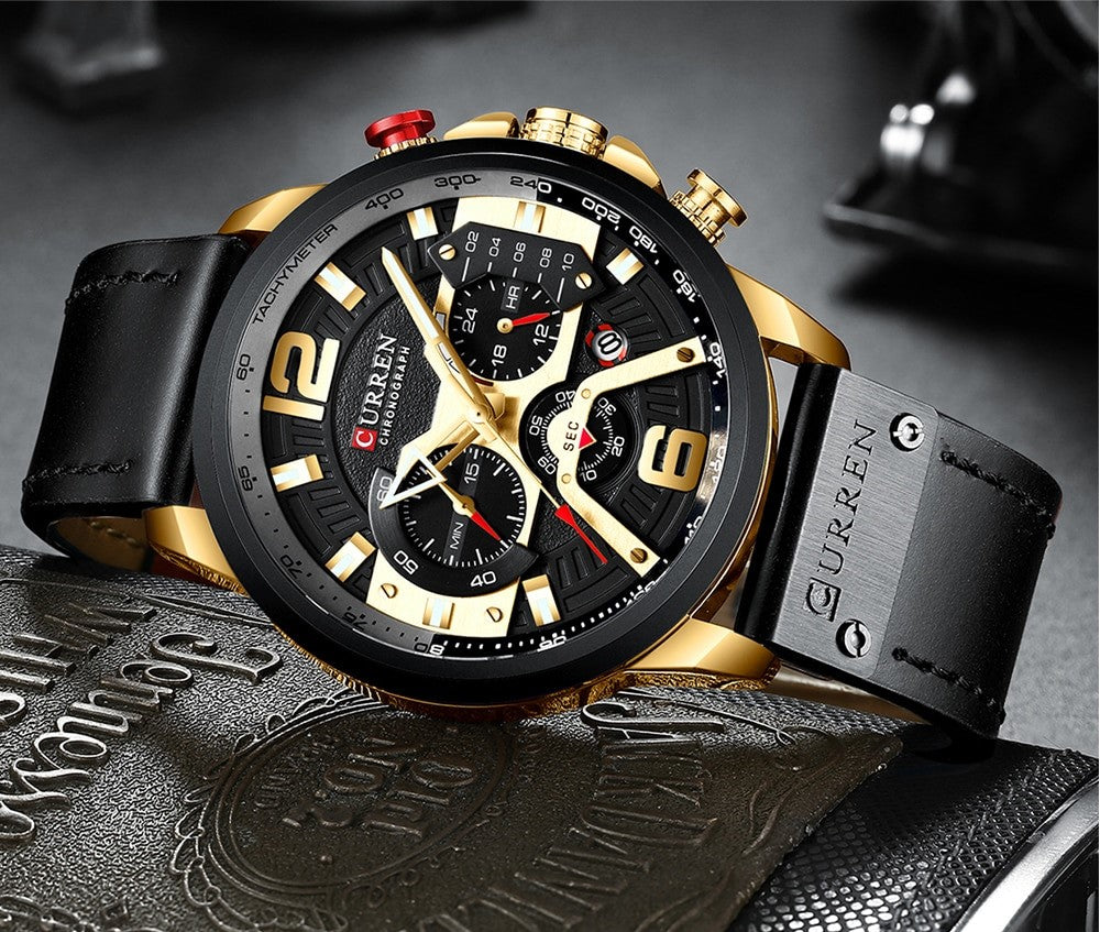 CURREN Casual Sport Watch Black